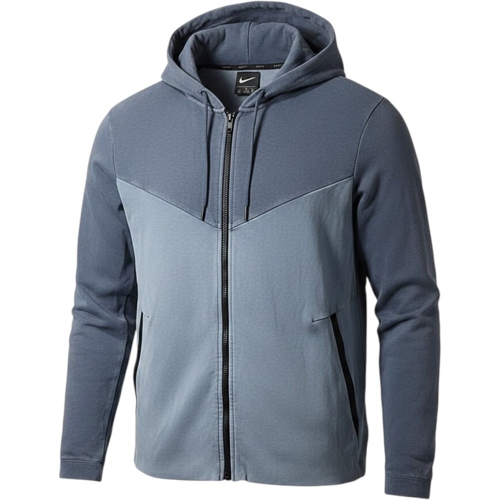 Nike Mens Tech Fleece Full Zip Hoodie Blue Colorblock Chevron XL 14-09-11-05